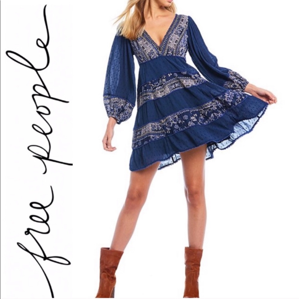 Free People - My Long Sleeve Mini Dress